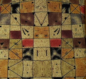 CRAVATTA WASSILY KANDINSKY ~ ARTE ~ NOVITÀ DA UOMO ~ ARANCIONE MARRONE OLIVA ~ 60" - Foto 1 di 4