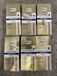 LOT OF 6 RoC Retinol Correxion Deep Wrinkle Advanced Retinol Serum, 1oz Each New - Picture 1 of 3