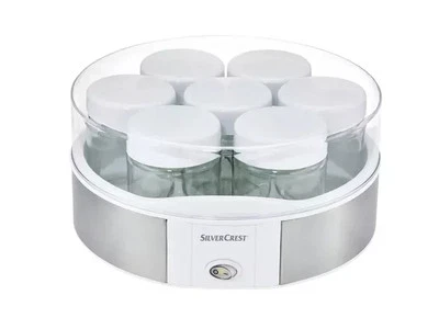 Joghurtbereiter SILVERCREST A1  Joghurt-Maker Joghurtmaschine Mit 7 Gläser NEU - Bild 1 von 4