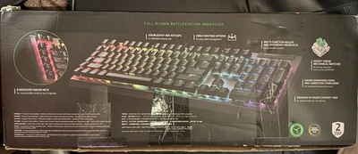 Razer BlackWidow v4 X Mechanical Gaming Keyboard - Razer Green Switch UK Layout - Image 1 of 4