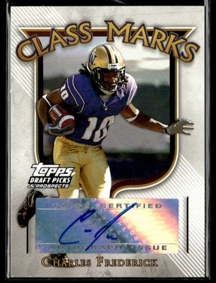 L49,542 - 2005 Topps DPP Class Marks Auto #CMCF Charles Frederick - Image 1 of 2