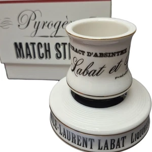 ABSINTHE Home Ceramic VESTA BONNECAZE Match Striker ANISETTE Labat Et Fils...... - Picture 1 of 13