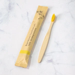 10Pcs Medium-Bristle Bamboo Toothbrush Health Wood Teeth Brush Fibre Wooden Hand - Picture 1 of 41