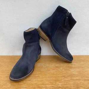 ๐นโ๏ธ Ivylee Copenhagen Suede Leather Full Zip Ankle Boots Chelsea Shoe Size 38 7 - Picture 1 of 8