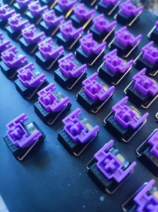 Lot complet 104 switches Razer Purple optiques – issus d'un Huntsman – excellent - Photo 1/2