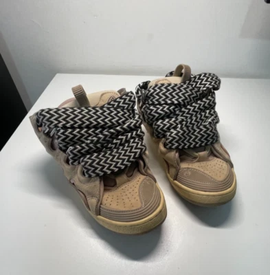 Lanvin Curb Sneakers Size 36 EU / US 6 Women’s Beige Black Chunky Designer Shoes - Image 1 of 4