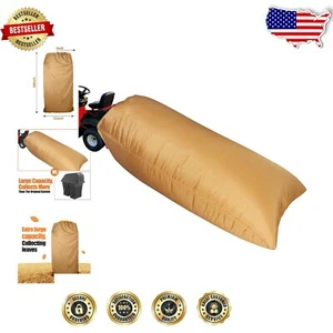 97" Collapsible Leaf Collection Bag with Debris Cover for Efficient Mowing - Picture 1 of 7