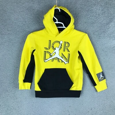 Air Jordan Flight Jumpman Niños Manga Larga Amarillo Pullover Polar Sudadera con Capucha M Foto 1 de 4