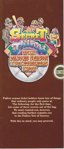 San Diego Secret Things Only Padres Season Ticketholders Know RARE 1984 Brochure - Picture 1 of 2