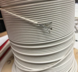 19/0,3 mm vernetzter ETFE Raychem SPEC 55 Draht 16 AWG weiß 150°C 600V p/mt - Bild 1 von 7