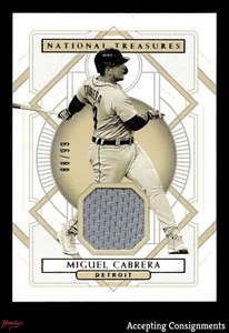 2021 Panini National Treasures #149 Miguel Cabrera SEPIA JERSEY 88/99 - Picture 1 of 2