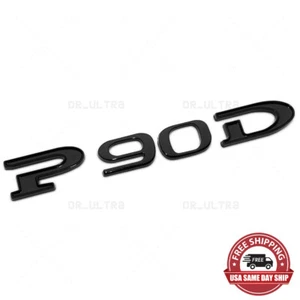 Tesla Rear Liftgate Lid Model P90D Nameplate Logo Badge Emblem Sport Gloss Black - Picture 1 of 4