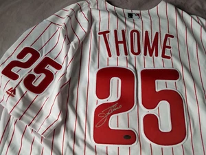 Jim Thome Signed Autographed Philadelph Phillies Jersey - Picture 1 of 10