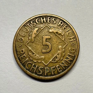 1924 Germany 5 Reichspfennig - Beautiful Coin - #B-059 - Picture 1 of 2