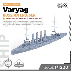 SSMODEL 1/1200  Military Model Kit Russian Varyag Cruiser GAMES - Picture 1 of 4