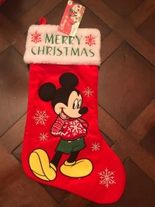 Neu mit Etikett Disney Mickey Weihnachtsstrumpf - Bild 1 von 5