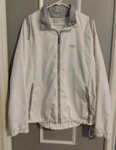 Genuine Audi Windbreaker Ladies Jacket White XXL NWOT - Picture 1 of 19
