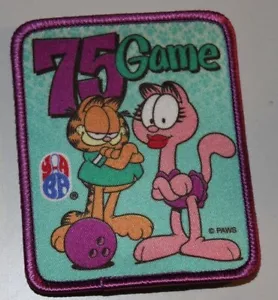 YABA YOUNG AMERICAN BOWLING ALLIANCE 75 SPIELE PATCH GARFIELD ARLENE NEW OLD STOCK - Bild 1 von 1