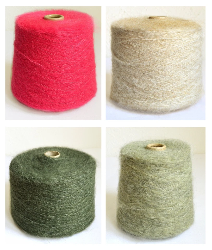 Italian Mohair - Lana Wool Knitting Yarns, 10.6 oz / 300 grams Balls or Cone - Image 1 of 1