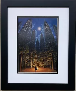 Rob Gonsalves ""Baumbüro"" neu maßgeschneiderter gerahmter Kunstdruck magischer Realismus - Bild 1 von 3