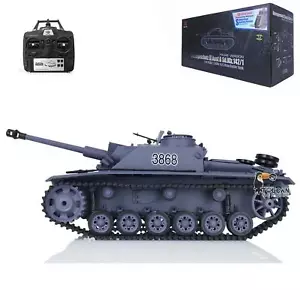 Henglong 1/16 Maßstab 7.0 Plastik Deutscher Stug III RTR RC Panzer Modell 3868 - Bild 1 von 12