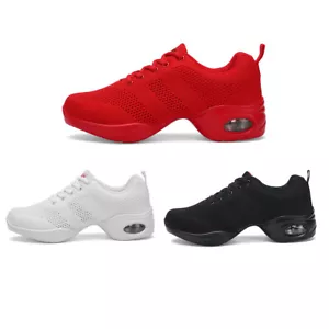 Mujeres Tenis de Baile Cojín de Aire Salón Deporte Jazz Hip Hop Zapatos para Caminar - Imagen 1 de 27