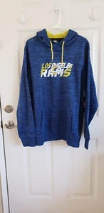 Ropa del equipo de la NFL de Los Angeles Rams sudadera con capucha unisex, adulto XL, azul nueva con etiquetas. - Imagen 1 de 7
