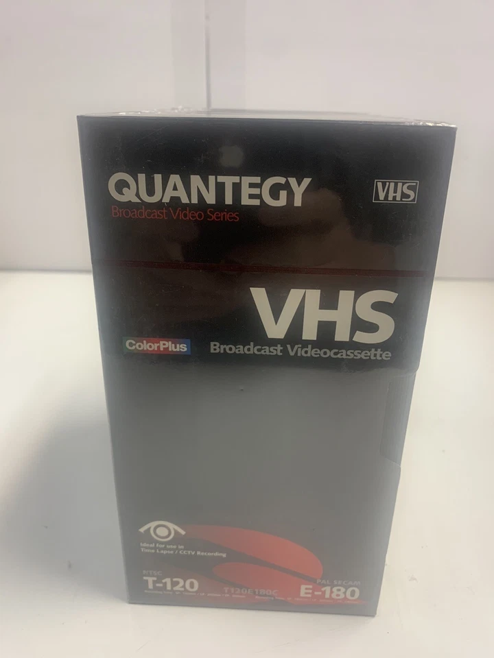 New Lot 6x Quantegy VHS Tape Broadcast Media Video Cassette T120 E180 Color Plus - Image 1 of 3