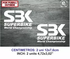 Sticker Vinilo Decal Vinyl Aufkleber Adesivi Autocollant SBK Superbike Moto gp 2 - Imagen 1 de 2