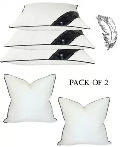 DUCK FEATHER CUSHION PADS INNER INSERTS FILLERS 16" 18" 20" 22" 24" PACK OF 2 - Picture 1 of 21
