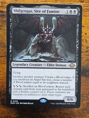 Custom Commander Deck ~ Angels & Blood Tokens ~ Shilgengar, Sire of Famine - Image 1 of 4