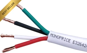 100Ft 14AWG CL2 Rated 4-Conductor Loud Speaker Cable (For In-Wall Installation) - Picture 1 of 12