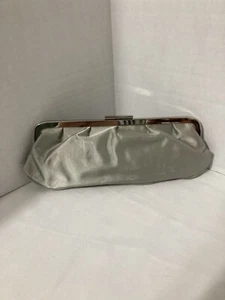 Valerie Stevens Grey Satin Purse - Picture 1 of 5