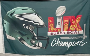 Philadelphia Eagles 2024 2025 Super Bowl LIX Champions 3x5 Ft Flag Pick Design - Picture 1 of 14