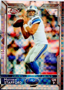 2015 Topps Chrome #40 Matthew Stafford XFactor Trading Card NFL Lions QB - Picture 1 of 1