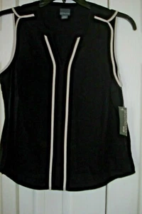Ladies Petite Sleeveless Top Black Covington Assorted Sizes - Picture 1 of 2