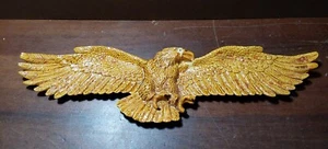 Ceramic Handpainted Glazed Eagle Flat Incense Holder 15'' Orange Brown - Picture 1 of 6