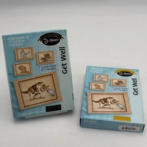 24 Get Well Cards & Envelopes Premiun Set Bible Verses Vintage Style Cat 24 - Picture 1 of 14
