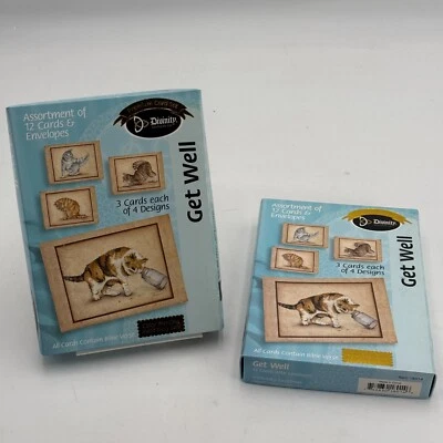 24 Get Well Cards & Envelopes Premiun Set Bible Verses Vintage Style Cat 24 - Image 1 of 4
