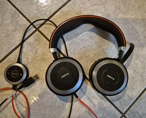 Jabra Evolve 80 UC Cuffie Over-Ear cablate cavo Jack di 3,5 mm - Foto 1 di 3