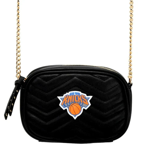 New York Knicks Womens Purse Black Crossbody Bag Inside Pockets Fisll NBA New Cover