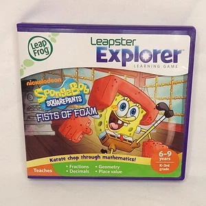 Leapster Explorer SpongeBob SquarePants Fists Of Foam Leap Frog Complete Game - Picture 1 of 4