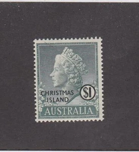 CHRISTMAS ISLAND (MK6973) # 10 VF-MNH $1 QEII AUSTRALIAN STAMP OVERPRINT - Picture 1 of 1