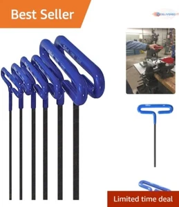 EKLIND 6-Piece Cushion Grip Hex T-Key Set - Metric Sizes 2-6mm, Made in USA - Picture 1 of 9