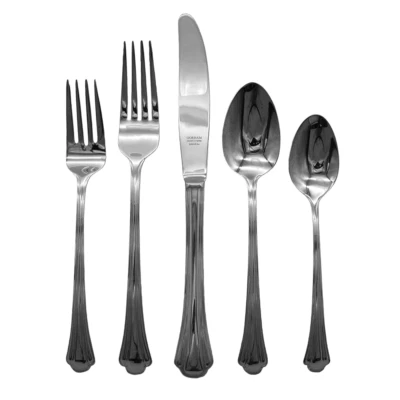 GORHAM DESIGN STUDIOS Gorham Nouveau 18/8 Stainless Steel 5pc. Place Setting (Service for One)