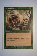 Giant Growth, MINT condition, never used, 6th edition, magic the gathering 2000
