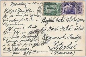 ITALIA COLONIE: SOMALIA / AOI - Storia Postale: CARTOLINA a TURKIA Turkey 1940 - Imagen 1 de 1