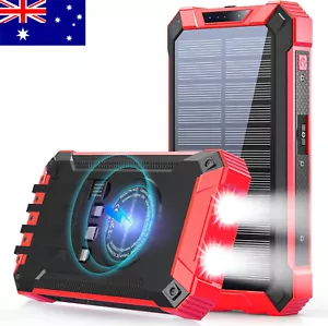 20000mAh Solar Power Bank + Wireless +USB +Type C Phone Charger External Battery - Picture 1 of 8