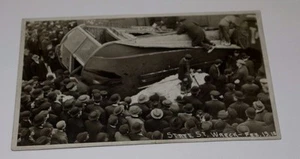 RPPC Zugunglück Wrack Echt Foto Postkarte State Street 1910 - Bild 1 von 3