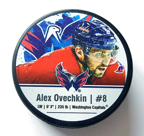 Alex Ovechkin Washington Capitals Collectible NHL Inglasco Hockey Puck Cover